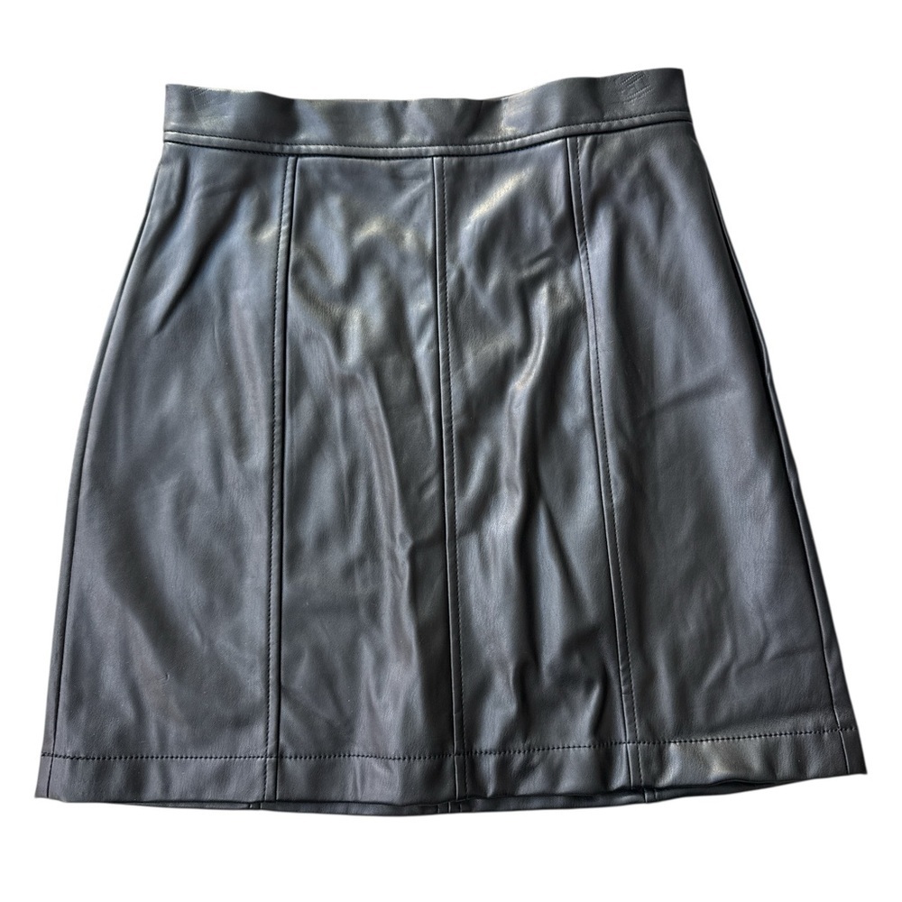 Banana Republic Black Faux Leather Skirt New with tags